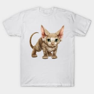 Cat-a-clysm Devon rex kitten T-Shirt